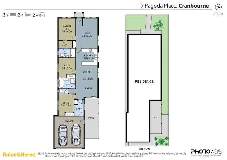 Floorplan of Homely house listing, 7 Pagoda Place, Cranbourne VIC 3977