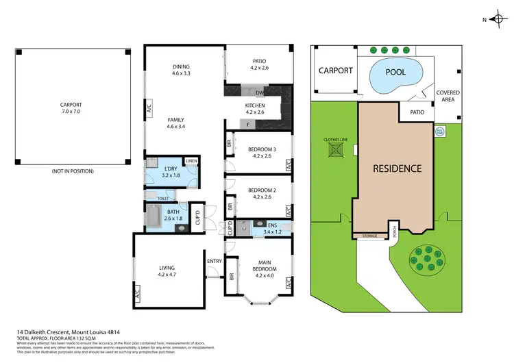 Floorplan of Homely house listing, 14 Dalkeith Crescent, Mount Louisa QLD 4814
