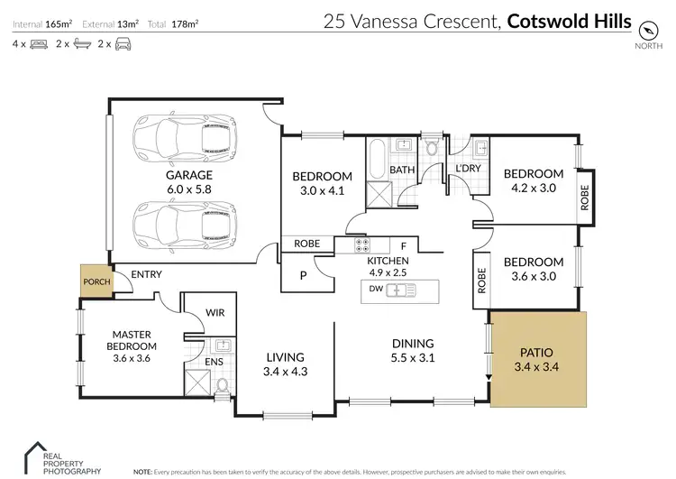 Floorplan of Homely house listing, 25 Vanessa Crescent, Cotswold Hills QLD 4350