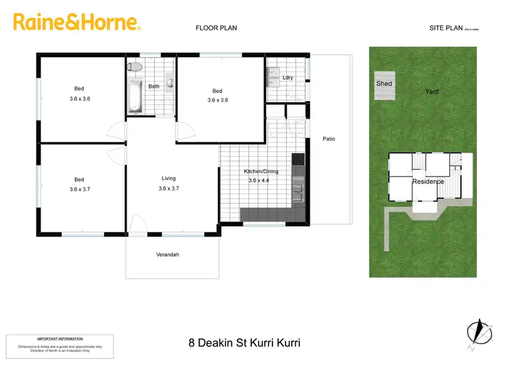 Floorplan of Homely house listing, 8 Deakin Street, Kurri Kurri NSW 2327