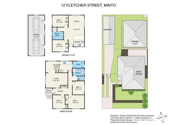 Floorplan of Homely house listing, 12 Fletcher Street, Minto NSW 2566
