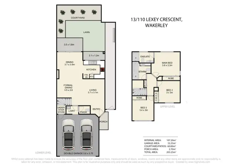 Floorplan of Homely townhouse listing, 13/110 Lexey Crescent, Wakerley QLD 4154