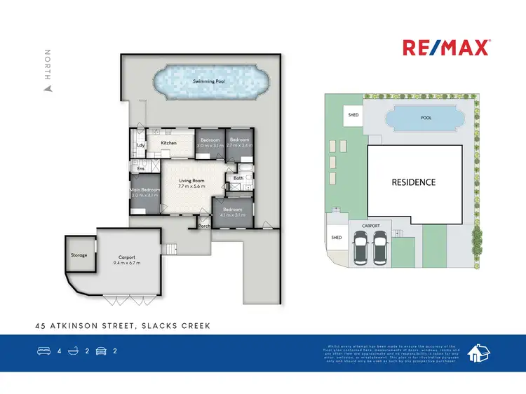 Floorplan of Homely house listing, 45 Atkinson Street, Slacks Creek QLD 4127