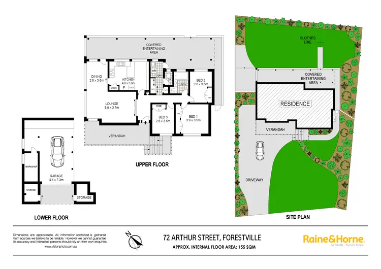 Floorplan of Homely house listing, 72 Arthur Street, Forestville NSW 2087