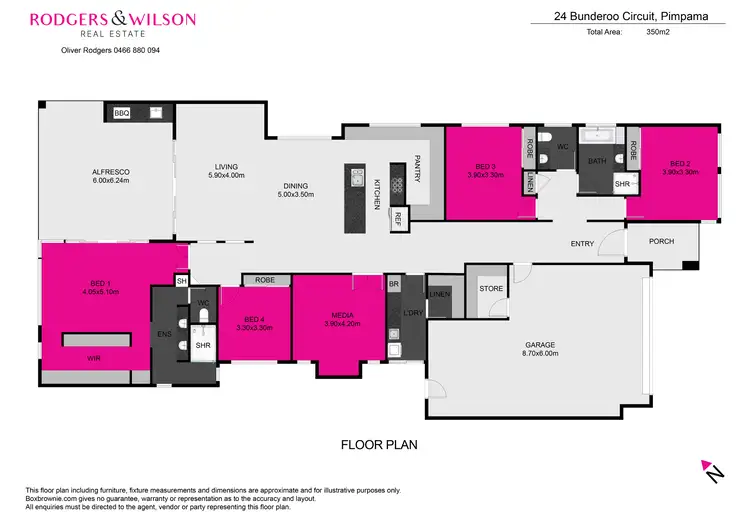 Floorplan of Homely house listing, 24 Bunderoo Circuit, Pimpama QLD 4209
