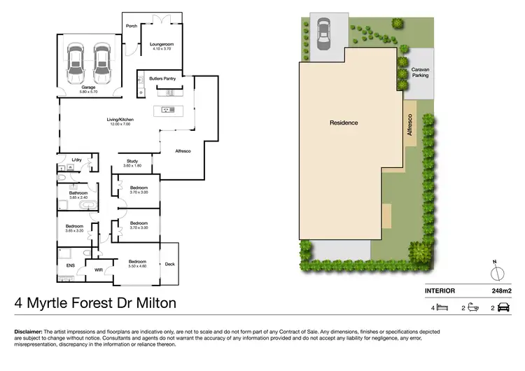 Floorplan of Homely house listing, 4 Myrtle Forest Drive, Milton NSW 2538