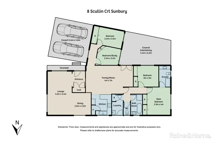 Floorplan of Homely house listing, 8 Scullin Court, Sunbury VIC 3429