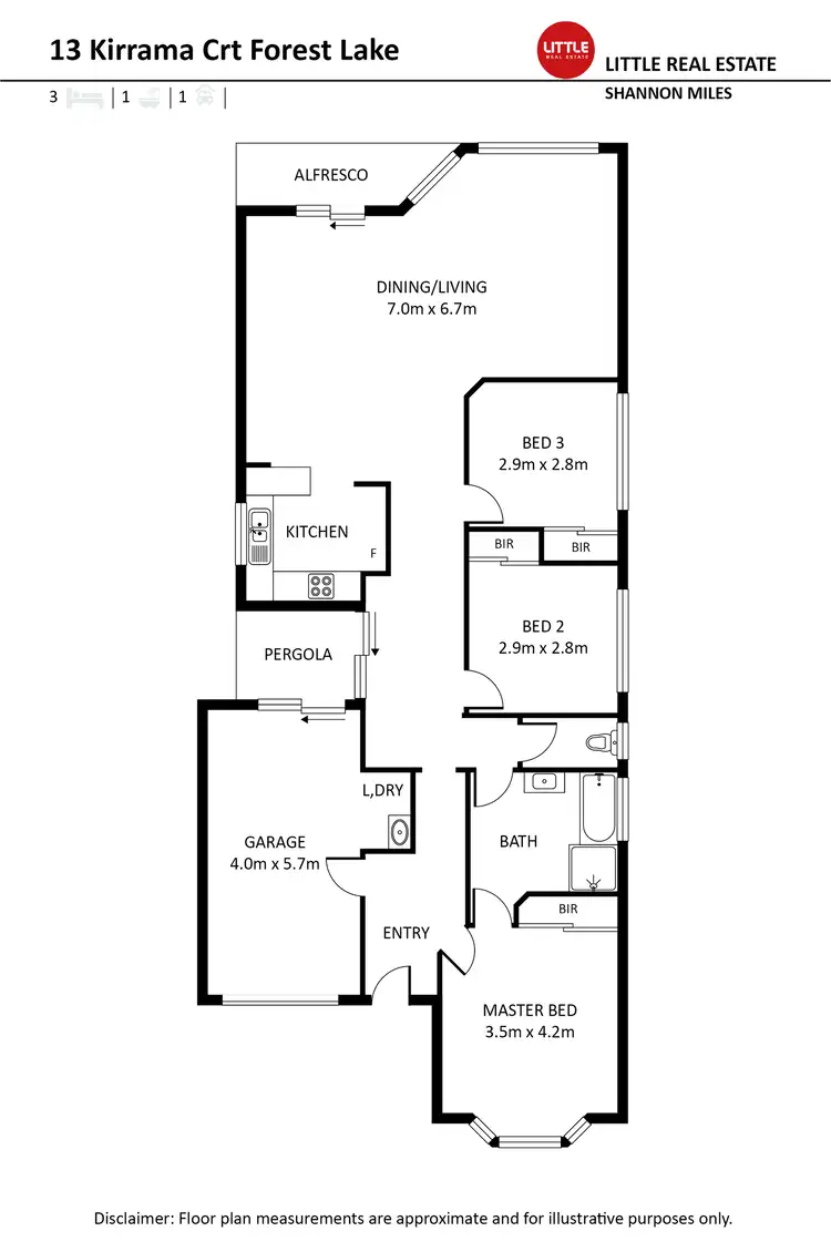 Floorplan of Homely house listing, 13 Kirrama Place, Forest Lake QLD 4078