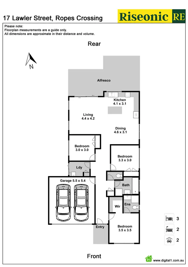 Floorplan of Homely house listing, 17 Lawler Street, Ropes Crossing NSW 2760