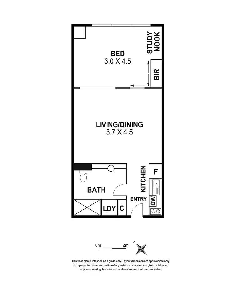 Floorplan of Homely apartment listing, 505/250 Elizabeth Street, Melbourne VIC 3000