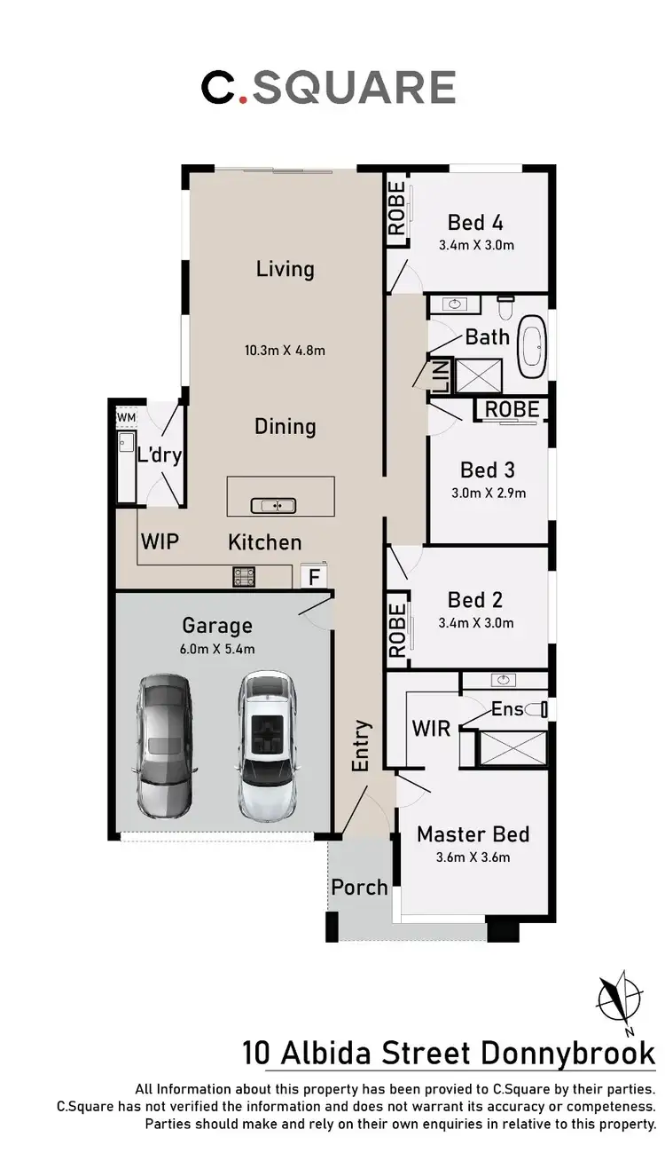 Floorplan of Homely house listing, 10 Albida Street, Donnybrook VIC 3064