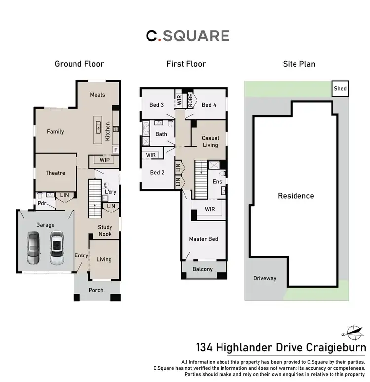 Floorplan of Homely house listing, 134 Highlander Drive, Craigieburn VIC 3064