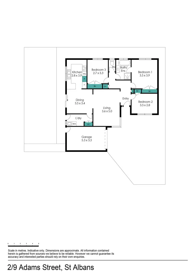 Floorplan of Homely house listing, 2/9 Adams Street, St Albans VIC 3021