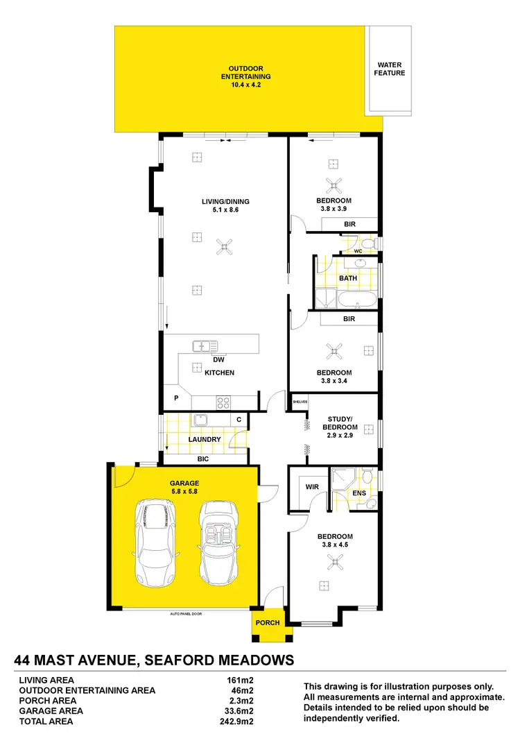 Floorplan of Homely house listing, 44 Mast Avenue, Seaford Meadows SA 5169