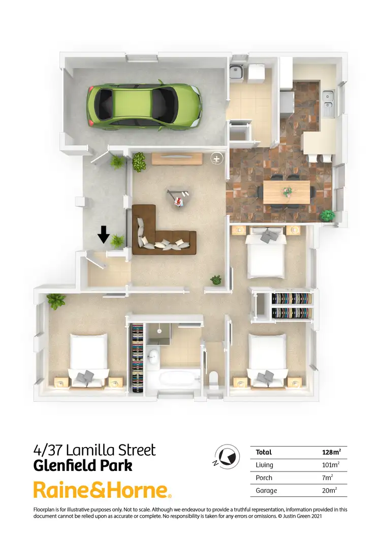Floorplan of Homely unit listing, 4/37 Lamilla Street, Glenfield Park NSW 2650