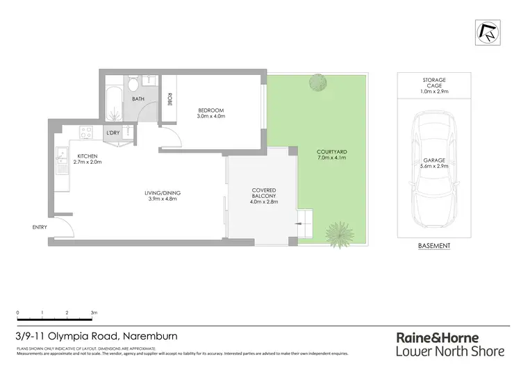 Floorplan of Homely apartment listing, 3/9-11 Olympia Road, Naremburn NSW 2065