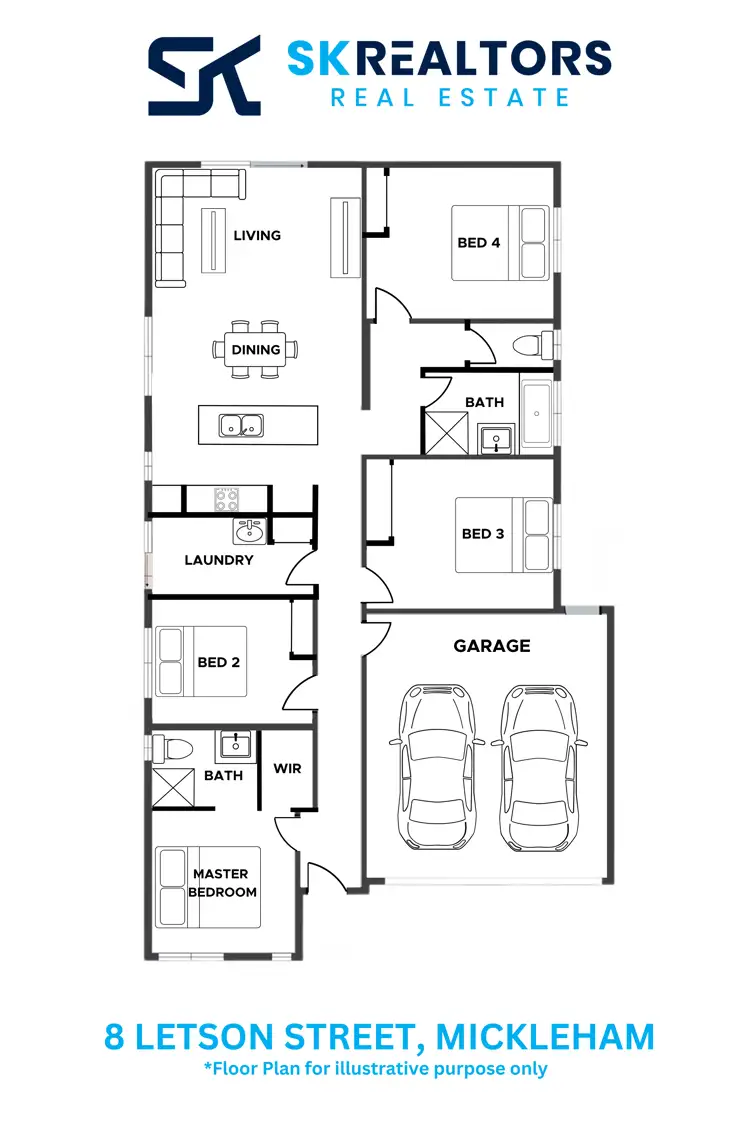 Floorplan of Homely house listing, 8 Letson Street, Mickleham VIC 3064
