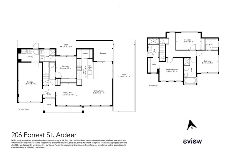 Floorplan of Homely house listing, 206 Forrest Street, Ardeer VIC 3022