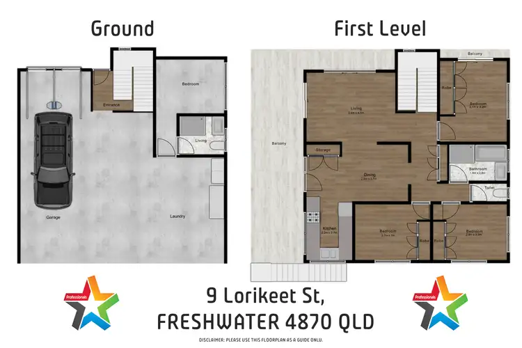 Floorplan of Homely house listing, 9 Lorikeet Street, Freshwater QLD 4870