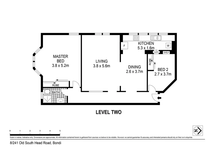Floorplan of Homely apartment listing, 8/241 Old South Head Road, Bondi NSW 2026