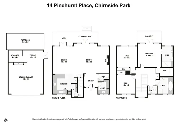Floorplan of Homely house listing, 14 Pinehurst Place, Chirnside Park VIC 3116