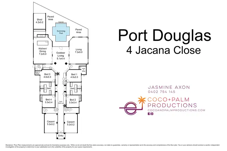 Floorplan of Homely house listing, 4 Jacana Close, Port Douglas QLD 4877