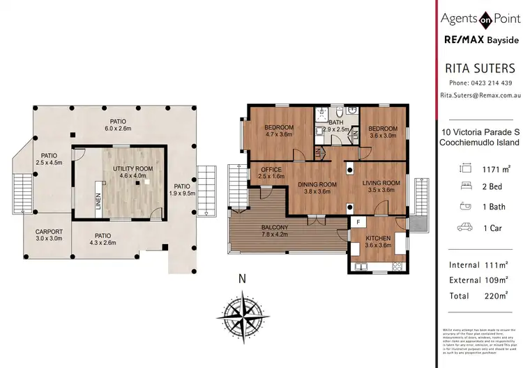 Floorplan of Homely house listing, 10 Victoria Parade South, Coochiemudlo Island QLD 4184