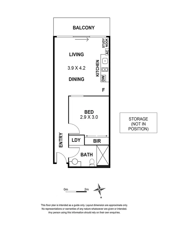 Floorplan of Homely apartment listing, 1115/182 Edward Street, Brunswick East VIC 3057