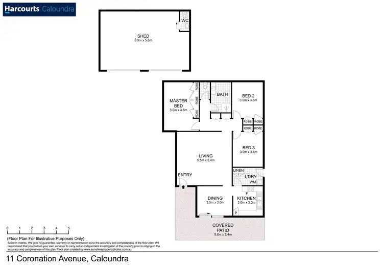 Floorplan of Homely house listing, 11 Coronation Avenue, Golden Beach QLD 4551