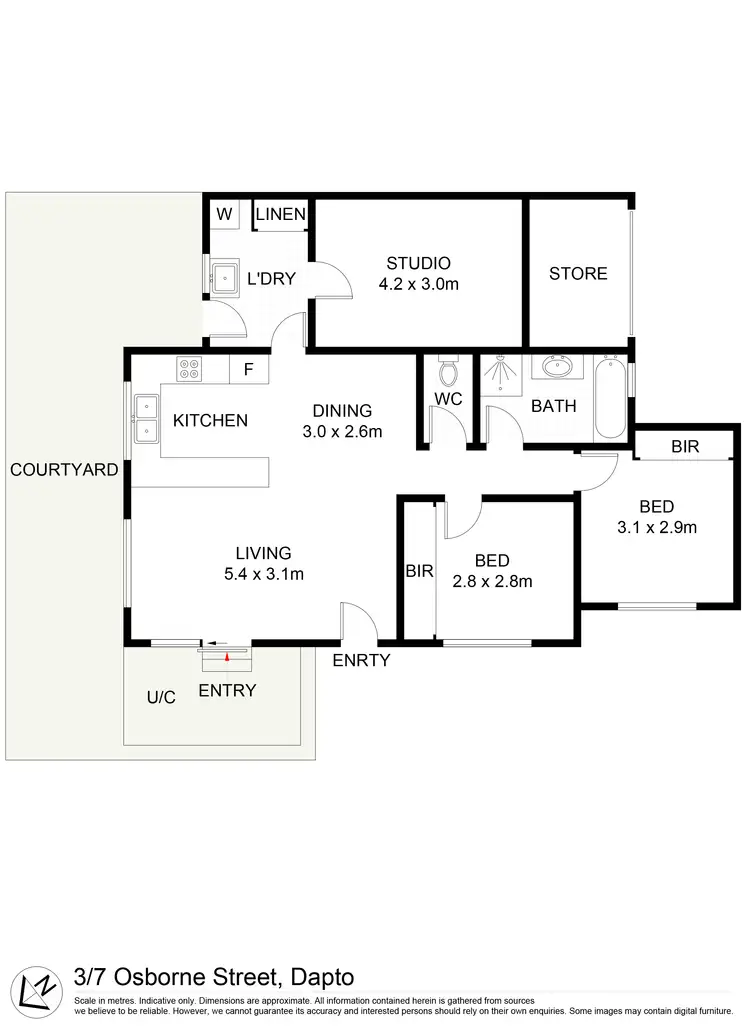 Floorplan of Homely villa listing, 3/7 Osborne Street, Dapto NSW 2530