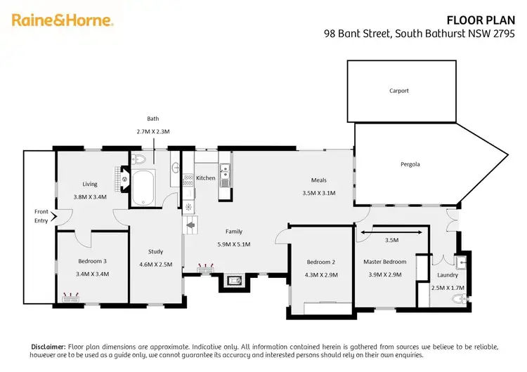 Floorplan of Homely house listing, 98 Bant Street, South Bathurst NSW 2795