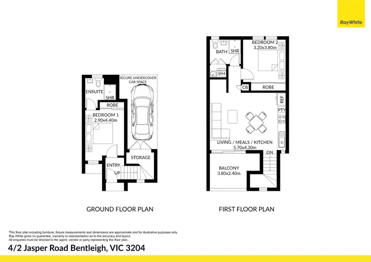 Floorplan of Homely townhouse listing, 4/2 Jasper Road, Bentleigh VIC 3204