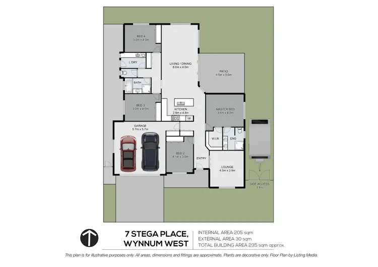 Floorplan of Homely house listing, 7 Stega Place, Wynnum West QLD 4178