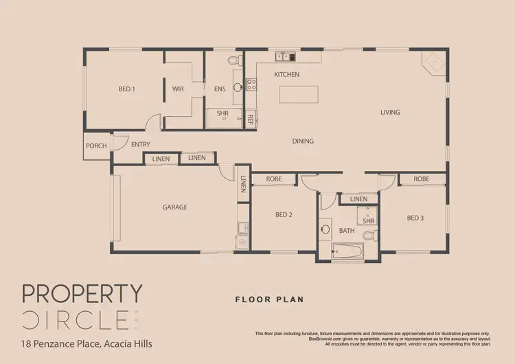 Floorplan of Homely house listing, 18 Penzance Place, Acacia Hills TAS 7306