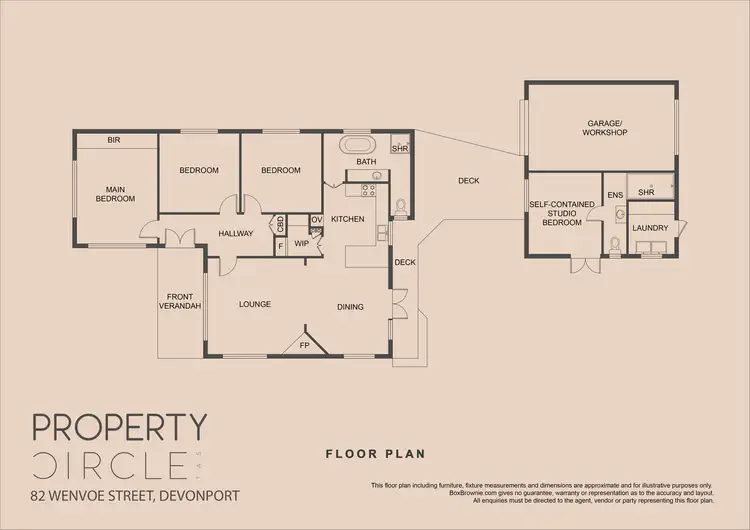 Floorplan of Homely house listing, 82 Wenvoe Street, Devonport TAS 7310