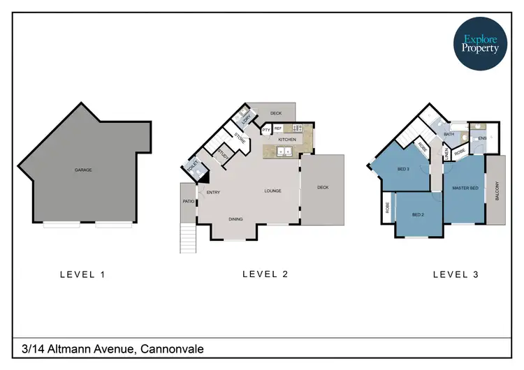 Floorplan of Homely townhouse listing, 3/14 Altmann Avenue, Cannonvale QLD 4802