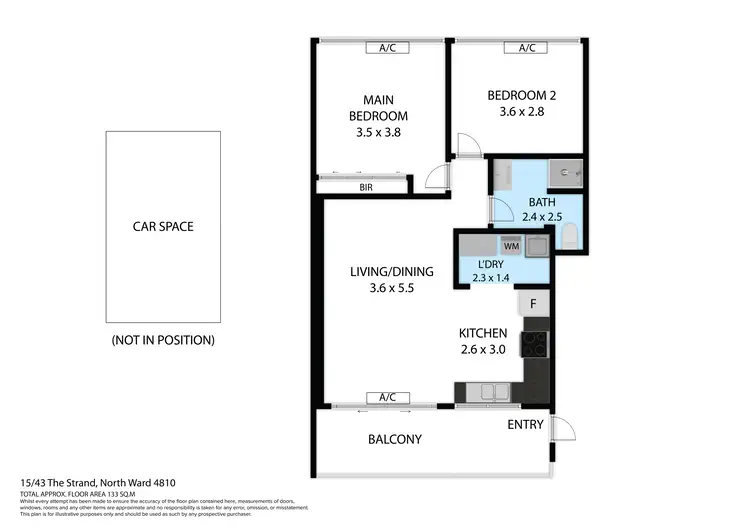 Floorplan of Homely house listing, 15/43 The Strand, North Ward QLD 4810