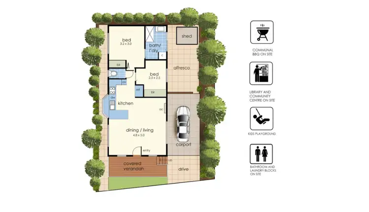 Floorplan of Homely unit listing, 104/98 Bungower Road, Mornington VIC 3931