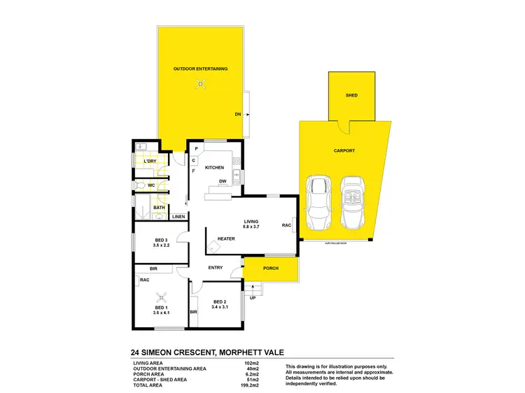Floorplan of Homely house listing, 24 Simeon Crescent, Morphett Vale SA 5162