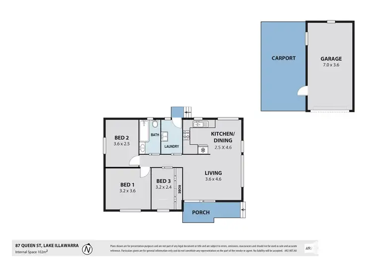 Floorplan of Homely house listing, 87 Queen Street, Lake Illawarra NSW 2528