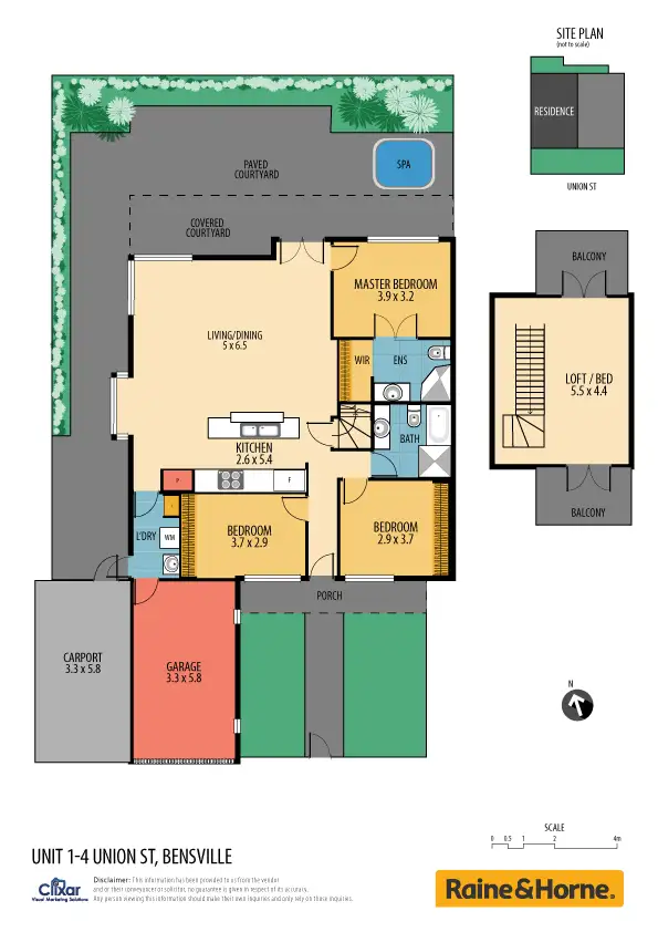 Floorplan of Homely townhouse listing, 1/2-4 Union Street, Bensville NSW 2251
