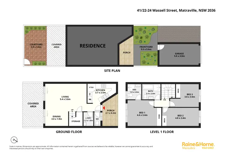 Floorplan of Homely townhouse listing, 41/22-24 Wassell Street, Matraville NSW 2036