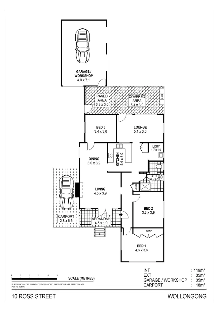Floorplan of Homely house listing, 10 Ross Street, Wollongong NSW 2500