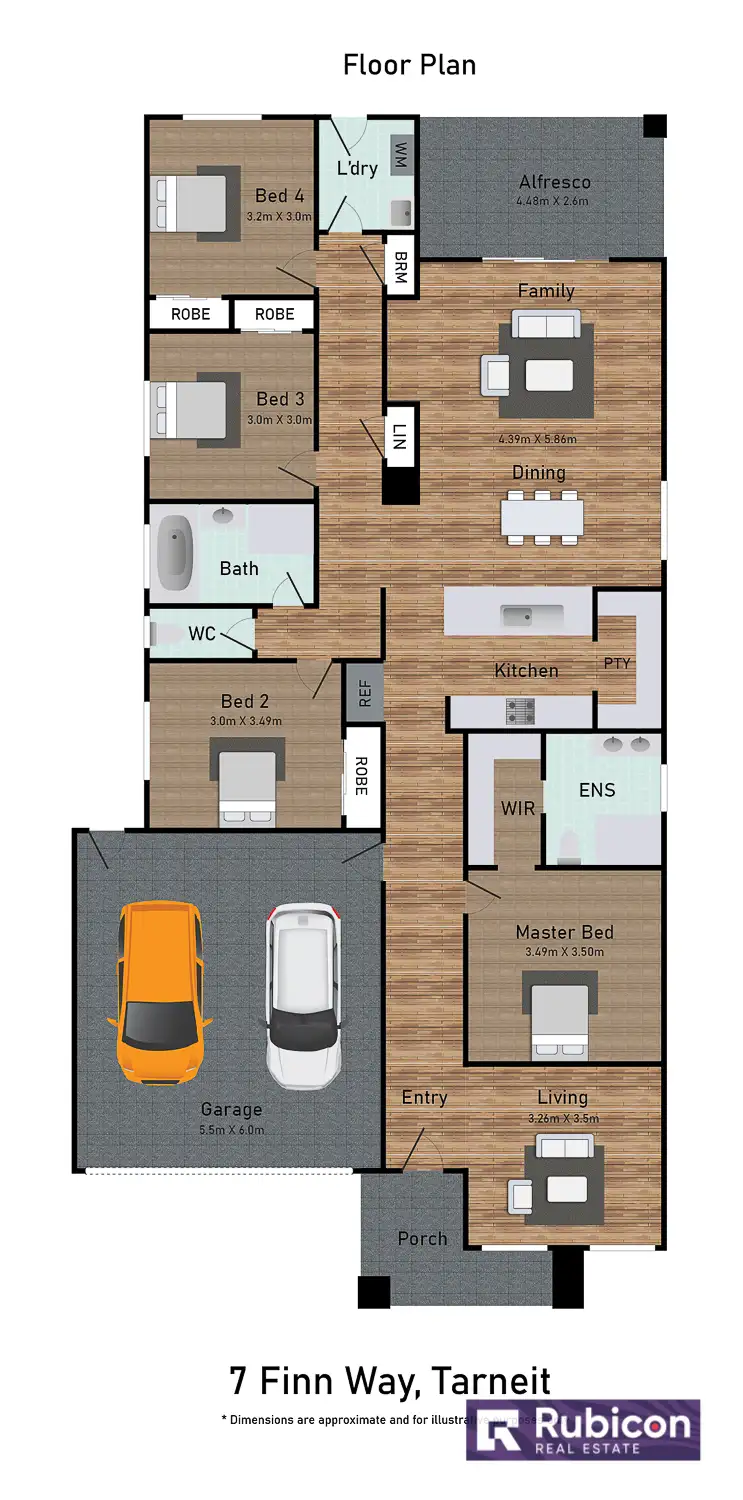 Floorplan of Homely house listing, 7 Finn Way, Tarneit VIC 3029