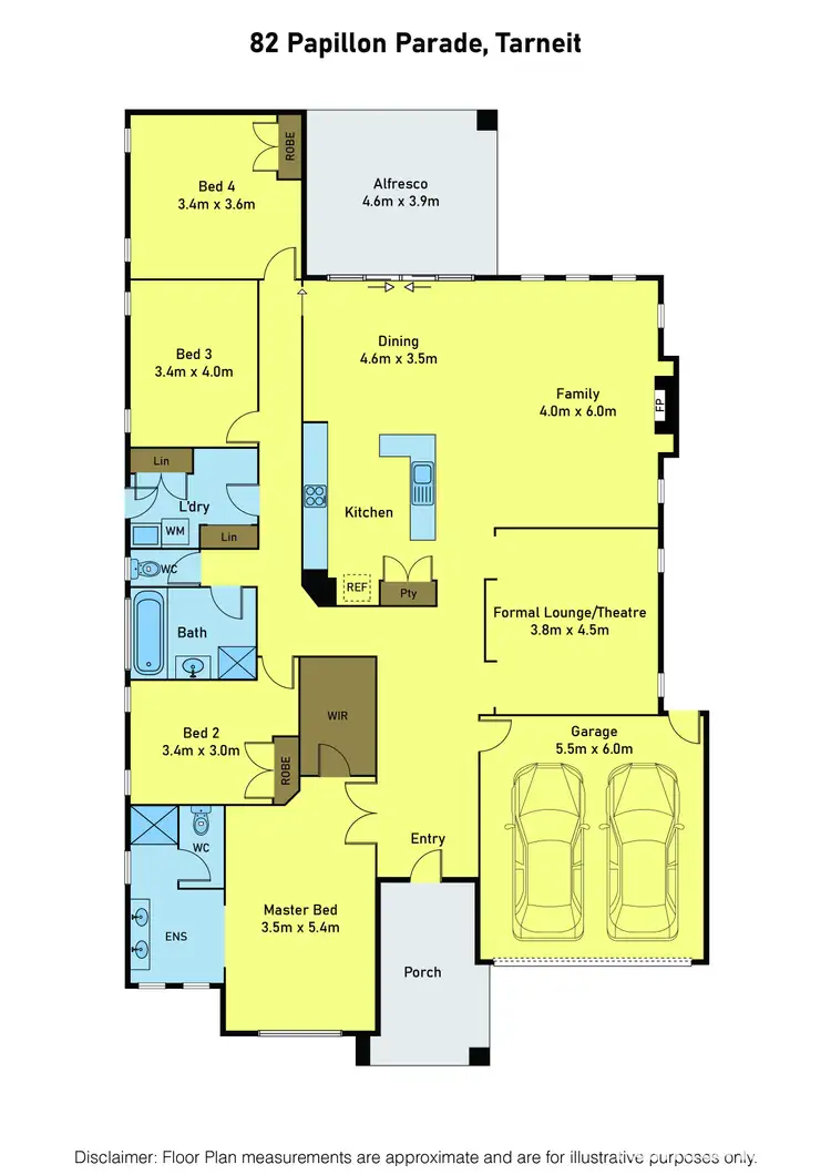 Floorplan of Homely house listing, 82 Papillon Parade, Tarneit VIC 3029