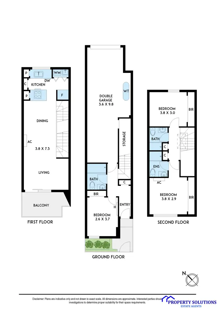 Floorplan of Homely townhouse listing, 24 Wattle Road, Docklands VIC 3008