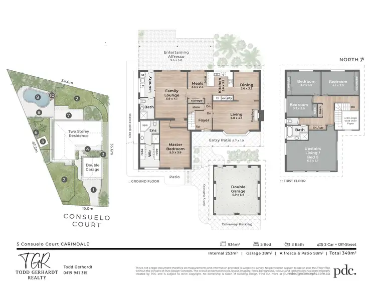 Floorplan of Homely house listing, 5 Consuelo Court, Carindale QLD 4152
