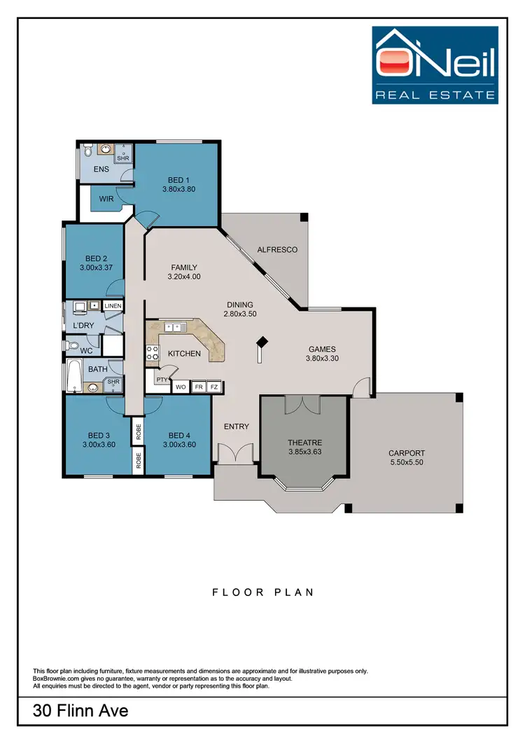Floorplan of Homely house listing, 30 Flinn Avenue, Kelmscott WA 6111
