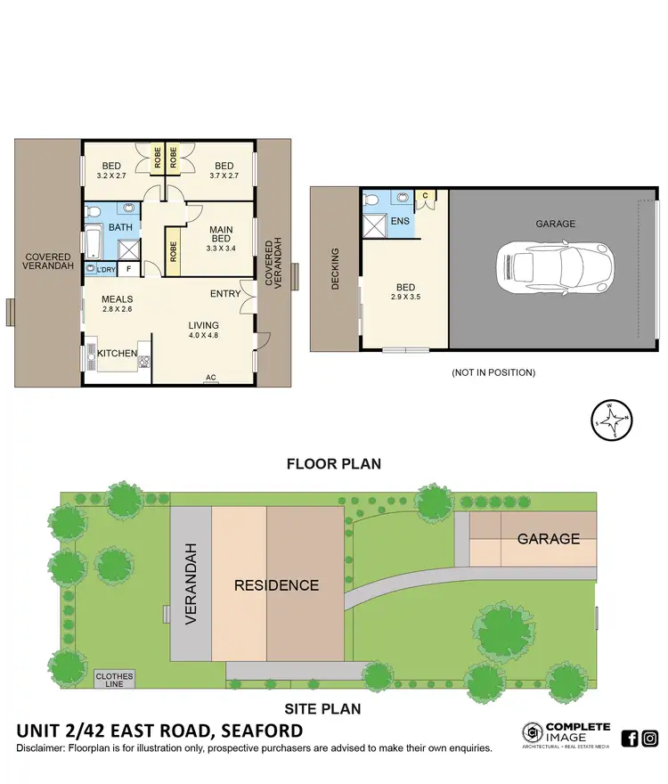 Floorplan of Homely house listing, 2/42 East Road, Seaford VIC 3198