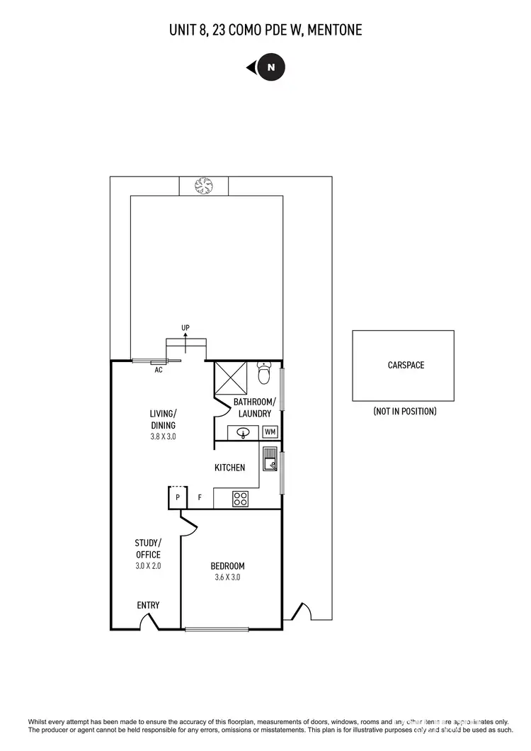 Floorplan of Homely unit listing, 8/23 Como Parade East, Mentone VIC 3194